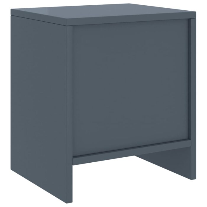 Table de chevet Gris clair 35x30x40 cm Bois de pin massif – Image 3
