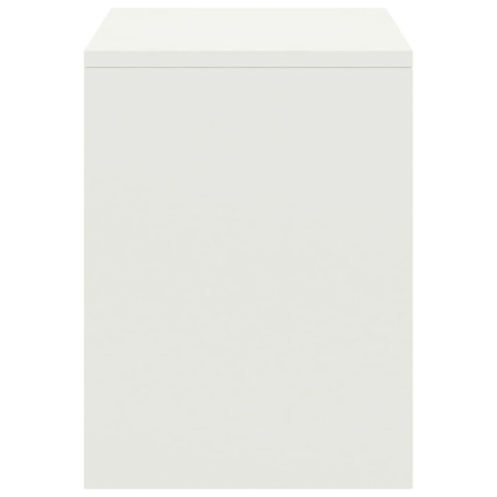 Tables de chevet 2 pcs Blanc 35x30x40 cm Bois de pin massif – Image 3
