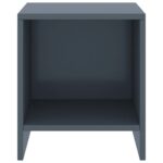 Tables de chevet 2 pcs Gris clair 35x30x40cm Bois de pin massif – Image 2