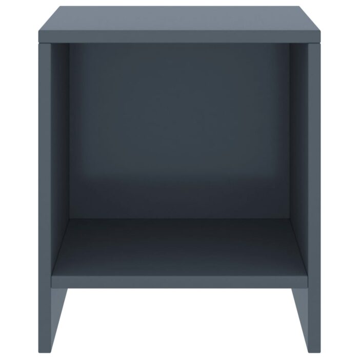 Tables de chevet 2 pcs Gris clair 35x30x40cm Bois de pin massif – Image 2