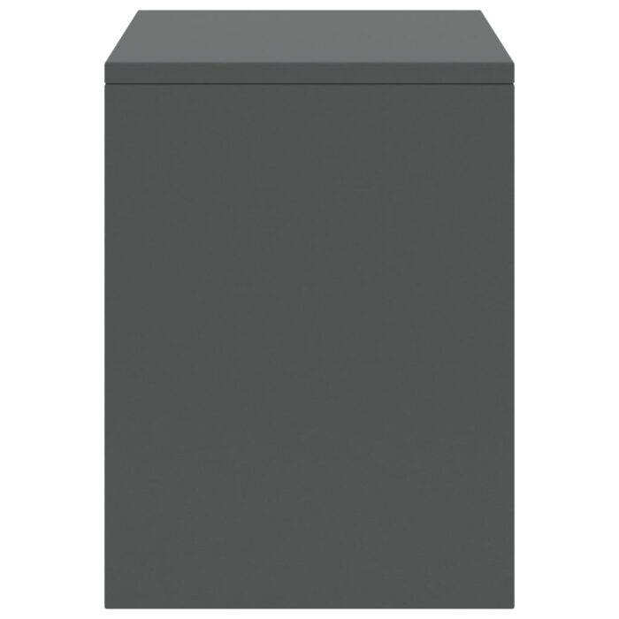 Tables de chevet 2 pcs Gris foncé 35x30x40cm Bois de pin massif – Image 3