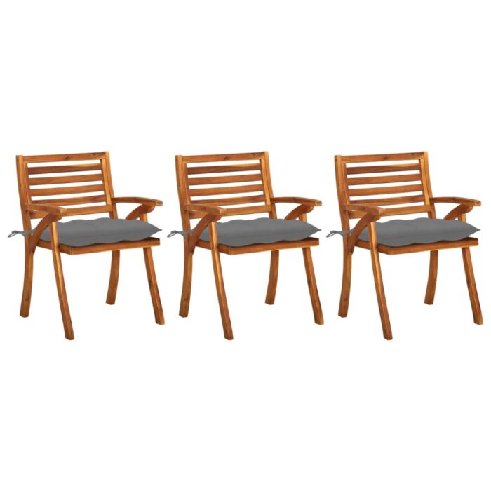 VXL8720286232224_a_en_hd_1.jpg Chaises à manger de jardin avec coussins lot de 3 Acacia massif – Image 1