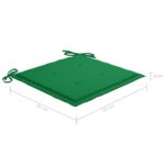 Chaises de jardin et coussins lot de 4 Gris Bois acacia massif – Image 11