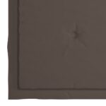 Chaises de jardin et coussins lot de 4 Gris Bois acacia massif – Image 9