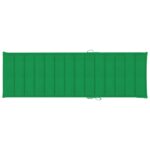Chaise longue de jardin avec coussin Bois d'acacia solide – Image 2