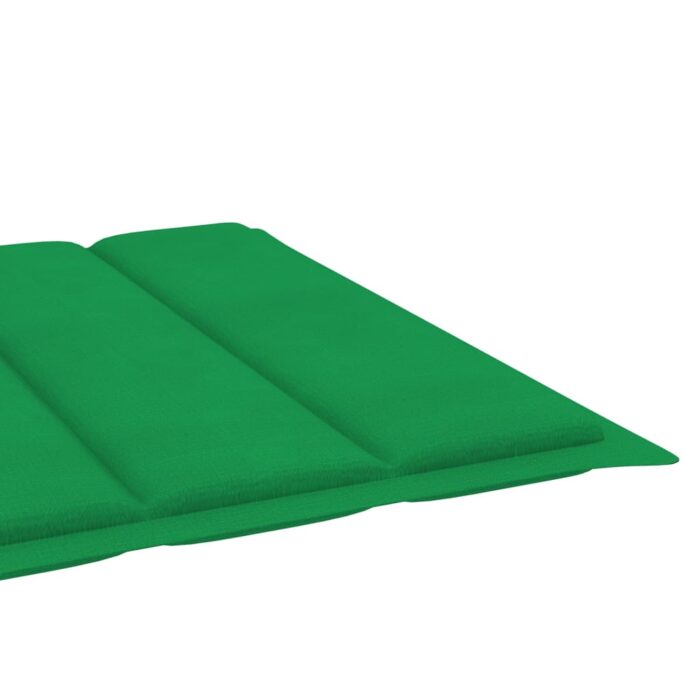 Chaise longue de jardin avec coussin Bois d'acacia solide – Image 3