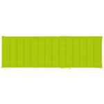 Chaise longue de jardin avec coussin Bois d'acacia solide – Image 2