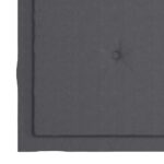 Chaises de jardin avec coussins lot de 2 Acacia solide et acier – Image 9