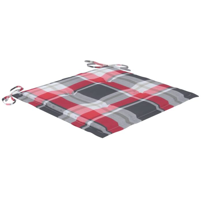 Chaises de jardin avec coussins lot de 2 Acacia solide et acier – Image 6