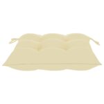 Chaises de jardin avec coussins lot de 2 Acacia solide et acier – Image 11