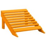 Chaise de jardin Adirondack avec pouf bois de sapin orange – Image 6