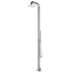 Douche de jardin 225 cm Acier inoxydable