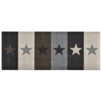 Tapis de sol de cuisine lavable Étoile 60x180 cm