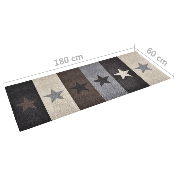 Tapis de sol de cuisine lavable Étoile 60x180 cm – Image 4
