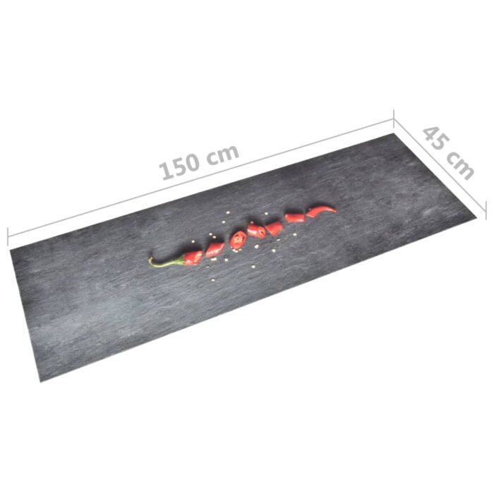 Tapis de sol de cuisine lavable Poivre 45x150 cm – Image 4