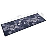 Tapis de cuisine lavable Bleu café 60x180 cm – Image 4