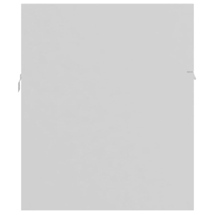 Ensemble de meubles de salle de bain 2pcs blanc bois ingénierie – Image 8