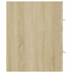 Ensemble de meubles de bain 2 pcs Chêne sonoma Aggloméré – Image 9