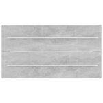 Ensemble de meubles de salle de bain 2 pcs Gris béton Aggloméré – Image 8