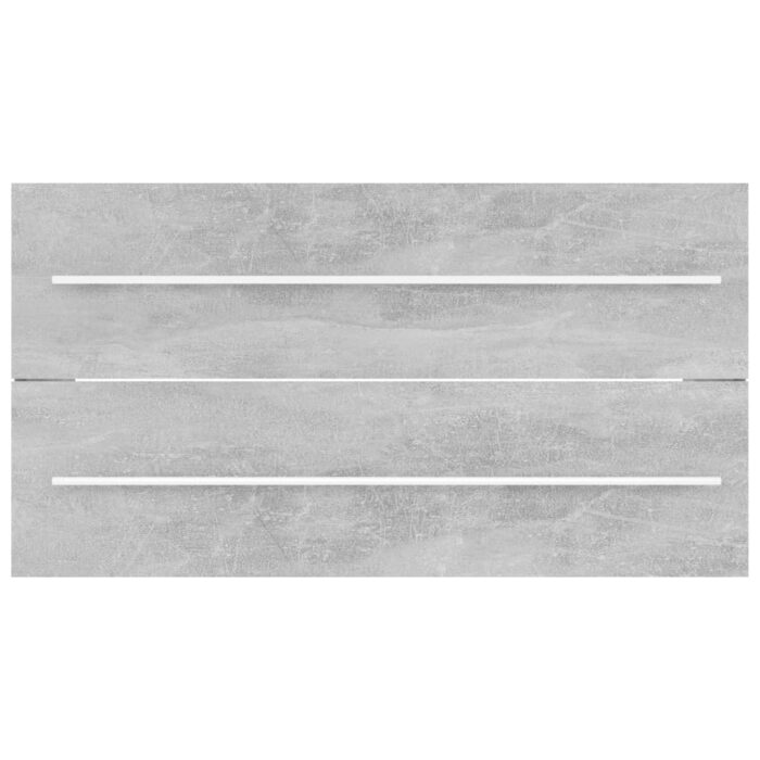 Ensemble de meubles de salle de bain 2 pcs Gris béton Aggloméré – Image 8