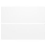 Ensemble de meubles salle de bain 2 pcs blanc bois d'ingénierie – Image 11