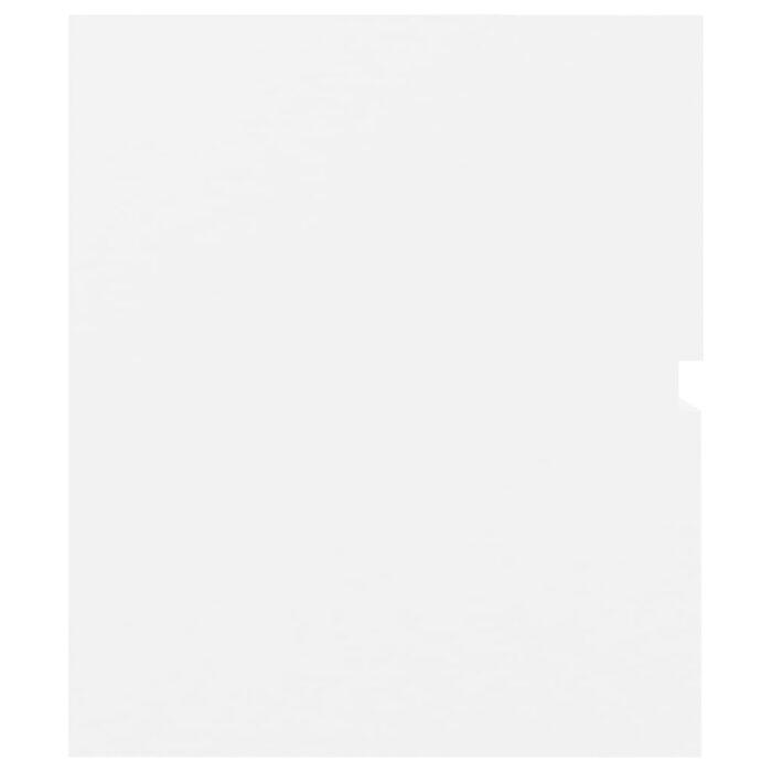 Ensemble de meubles salle de bain 2 pcs blanc bois d'ingénierie – Image 12