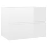 Ensemble de meubles de salle de bain 2 pcs blanc brillant – Image 10