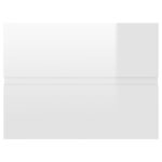 Ensemble de meubles de salle de bain 2 pcs blanc brillant – Image 9