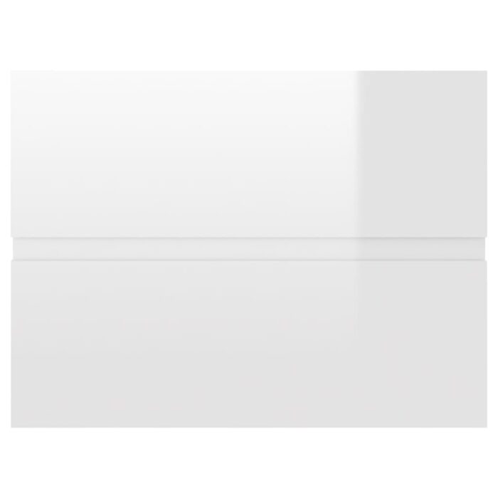 Ensemble de meubles de salle de bain 2 pcs blanc brillant – Image 9