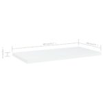 Panneaux de bibliothèque 4 pcs blanc bois d’ingénierie – Image 4