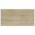 Panneau de bibliothèque 4 pcs chêne sonoma bois d’ingénierie – Image 3