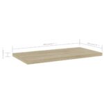 Panneau de bibliothèque 4 pcs chêne sonoma bois d’ingénierie – Image 4