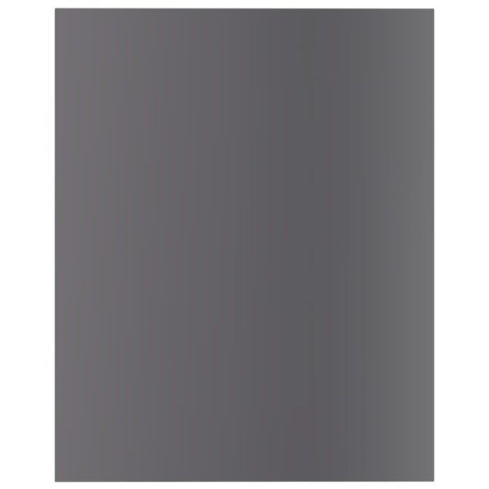 Panneaux de bibliothèque 8 pcs gris brillant bois d’ingénierie – Image 2