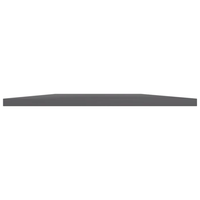 Panneaux de bibliothèque 8 pcs gris brillant bois d’ingénierie – Image 3