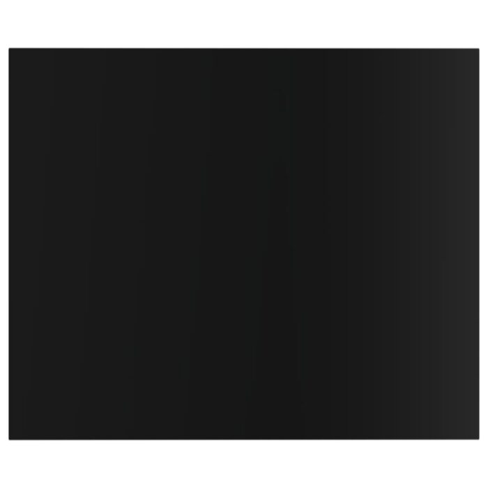 Panneaux de bibliothèque 8 pcs noir brillant bois d’ingénierie – Image 3