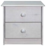 Table de chevet 43x34x40 cm Bois de pin solide – Image 2