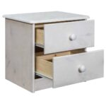 Table de chevet 43x34x40 cm Bois de pin solide – Image 3