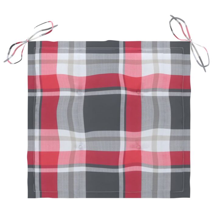 Chaises de jardin lot de 2 avec coussins Bois de teck massif – Image 7