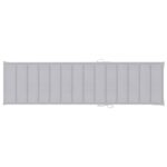 Chaise longue avec table et coussin Bois de teck solide – Image 12