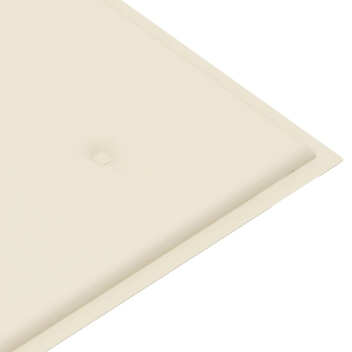 Banc de jardin pliable avec coussin 118 cm Bambou – Image 6