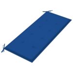 Banc de jardin pliable avec coussin 118 cm Bambou – Image 4