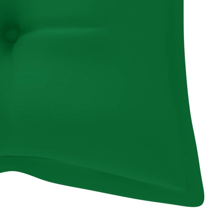 Banc de jardin pliable avec coussin 118 cm Bambou – Image 7
