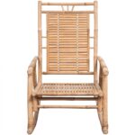 Chaise à bascule avec coussin Bambou – Image 2