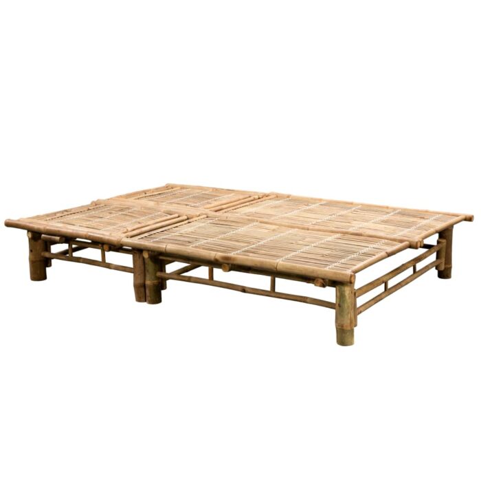 Chaise longue pour 2 personnes avec coussins Bambou – Image 4