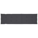 Chaise longue d'extérieur repose-pied et coussin Acacia solide – Image 7