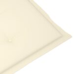 Chaise longue d'extérieur repose-pied et coussin Acacia solide – Image 8