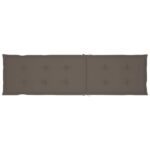 Chaise longue d'extérieur repose-pied et coussin Acacia solide – Image 7