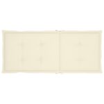 Chaises pliables de jardin lot de 3 avec coussins Bois d'acacia – Image 7