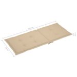Chaises pliables de jardin lot de 3 avec coussins Bois d'acacia – Image 10
