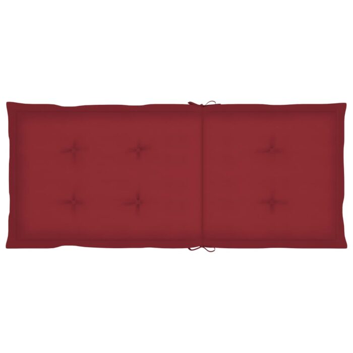 Chaises pliables de jardin lot de 3 avec coussins Bois d'acacia – Image 7